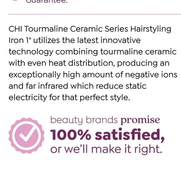 CHI 1" Ceramic Hairstyling Iron- Glitter Glaze - Picture 4 of 8